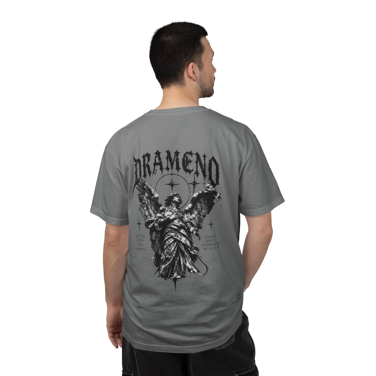 Drameno Gothic Angel Graphic T-Shirt — Vintage Band Tee